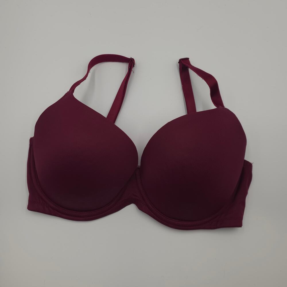 Pink Victoria's Secret Wear Everywhere Lightly Lined Bra in Burgundy Size 34DD